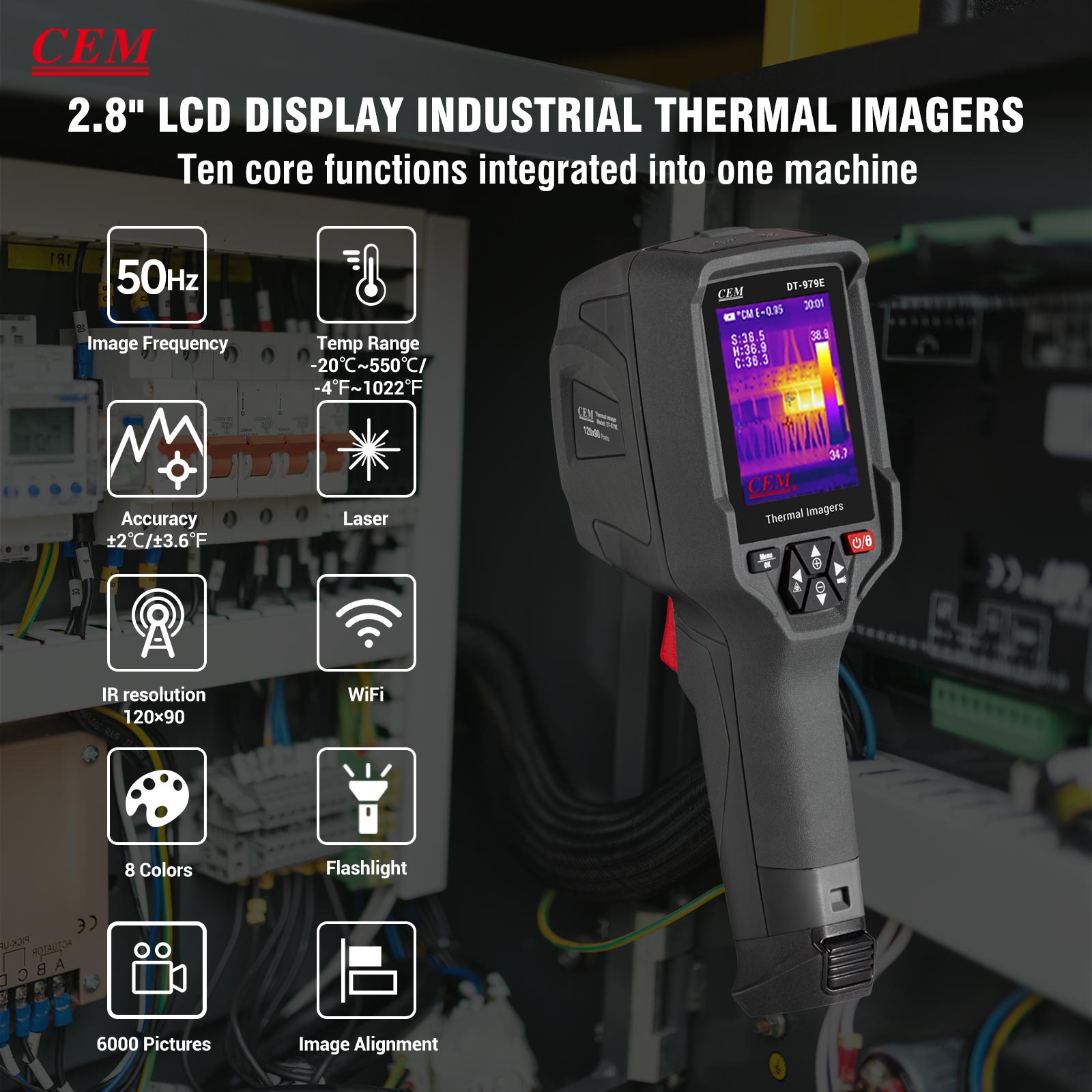 CEM DT-979E กล้องถ่ายภาพความร้ - Thermal Imaging Camera Pcb Repair บทวิจารณ์และราคา