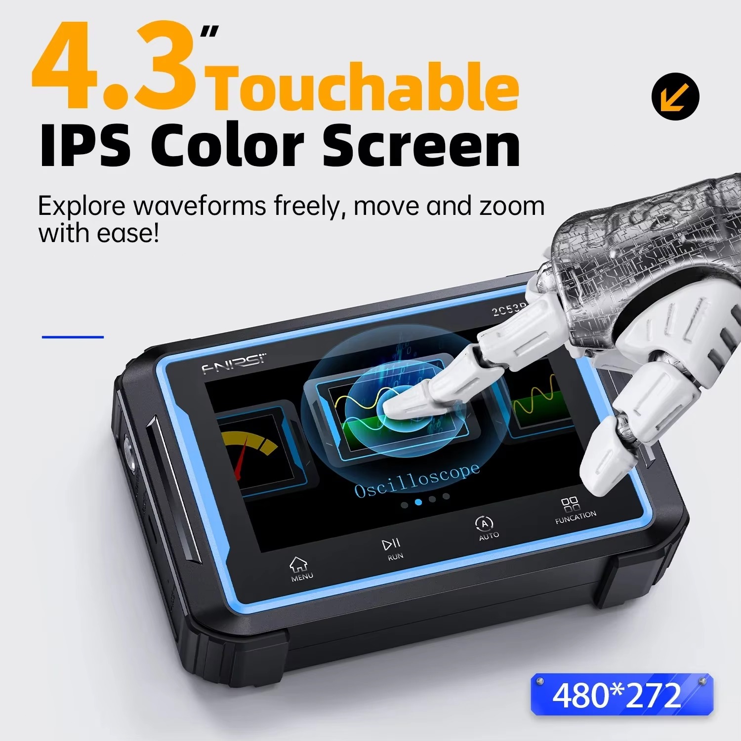 FNIRSI 2C53P ออสซิลโลสโคปแบบดิ - Signal Generator Spectrum Analyzer บทวิจารณ์และราคา