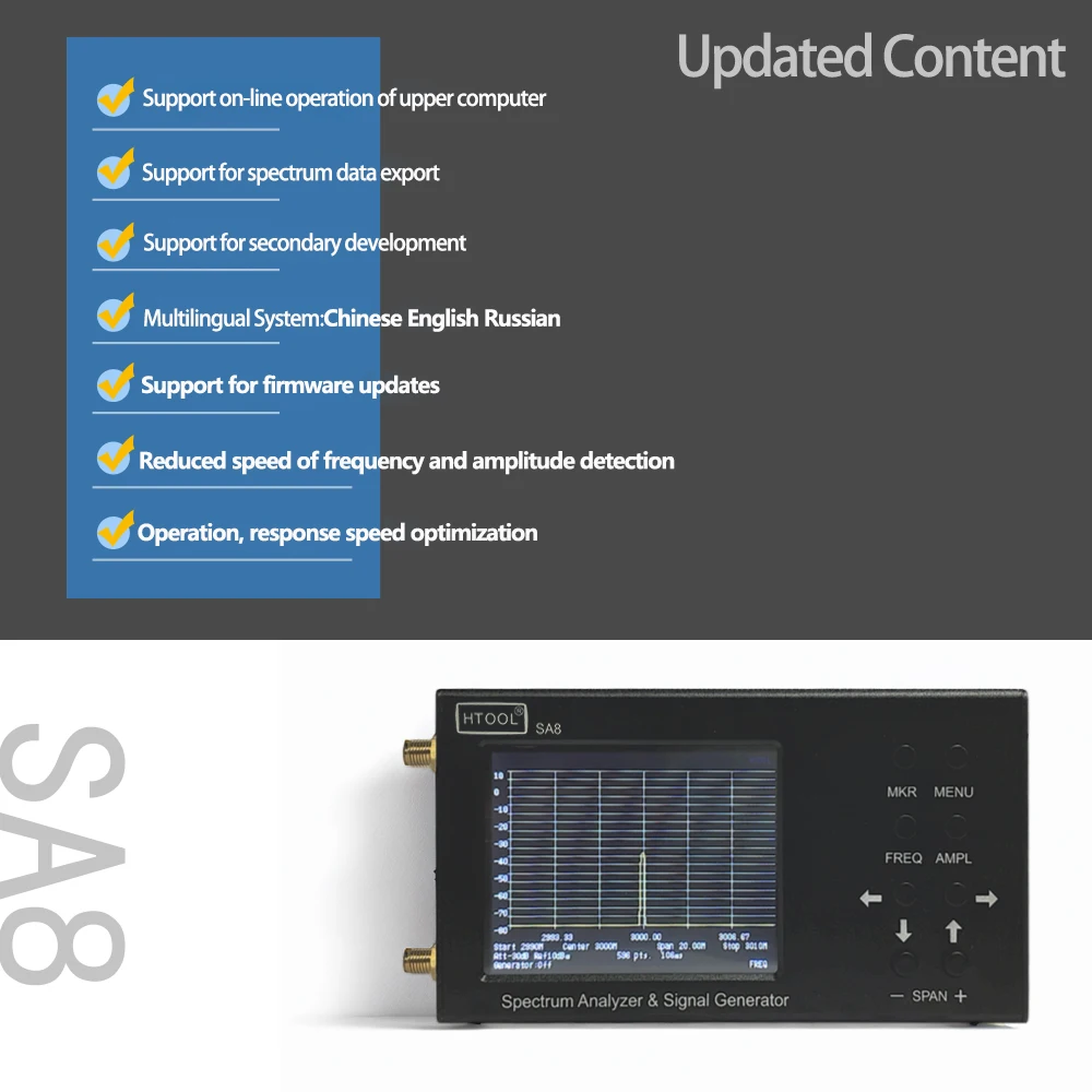 เครื่องวิเคราะห์สเปกตรัมแบบพกพ - Signal Generator Spectrum Analyzer บทวิจารณ์และราคา