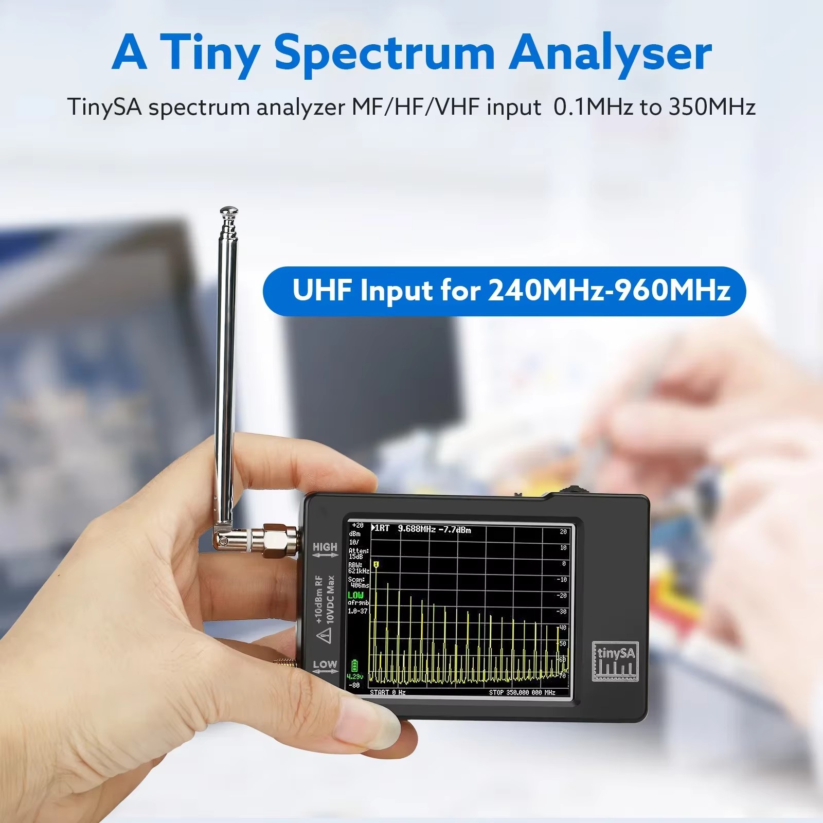 เครื่องวิเคราะห์สเปกตรัมขนาดเล - Signal Generator Spectrum Analyzer บทวิจารณ์และราคา
